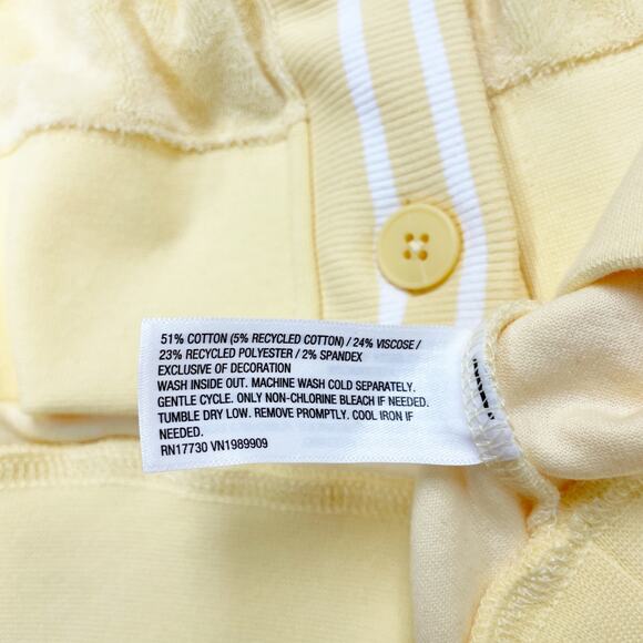 JoyLab Women's Towel Terry Cardigan Midweight Deep V Neck Yellow Size Medium - Picture 6 of 6